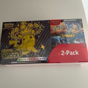 Pokemon Scarlet & Violet Elite Trainer Box 2-Pack - Red and Yellow